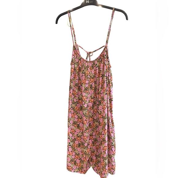 NEW ~ TOPSHOP NORDSTROM ~ Floral Mini Sundress 14 100% Viscose - Picture 4 of 8